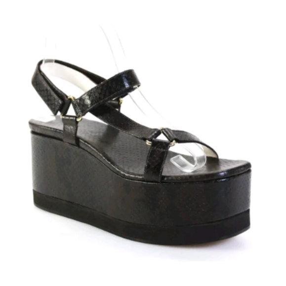 Tibi Masa Croc Platforms tobacco brown - Picture 2 of 10